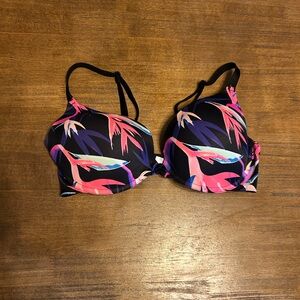 Victoria’s Secret PINK Wear Everywhere Tropical Print Women's Bra Push-Up 36D